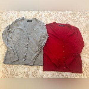 New York and Company jewel button sweater bundle. Size small.